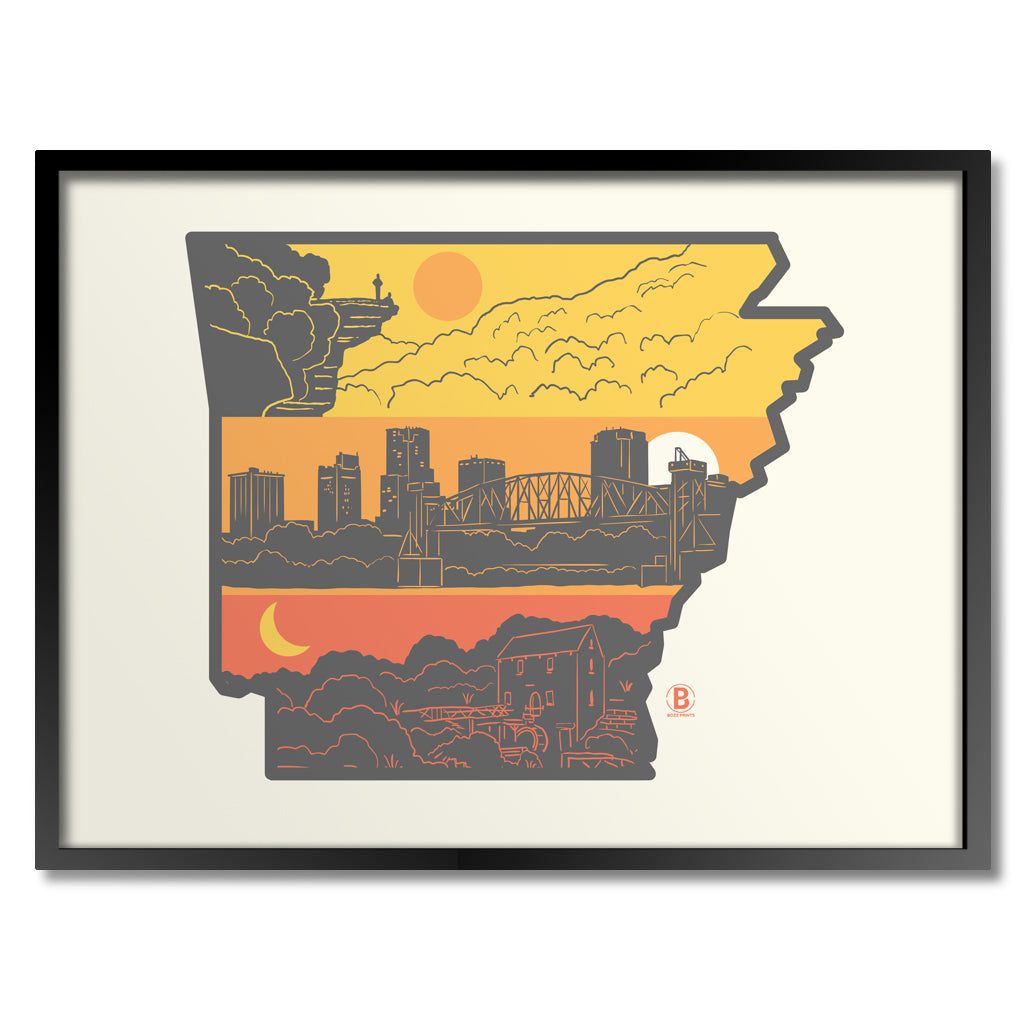 Layers of Arkansas Print - Bozz Prints