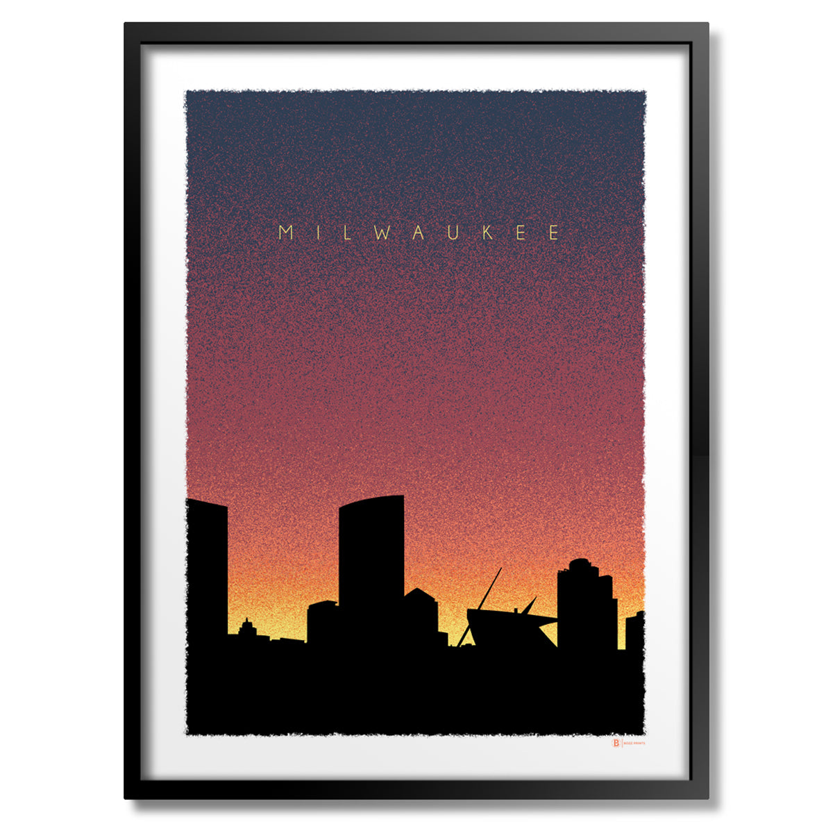 Milwaukee Dusk Print - Bozz Prints