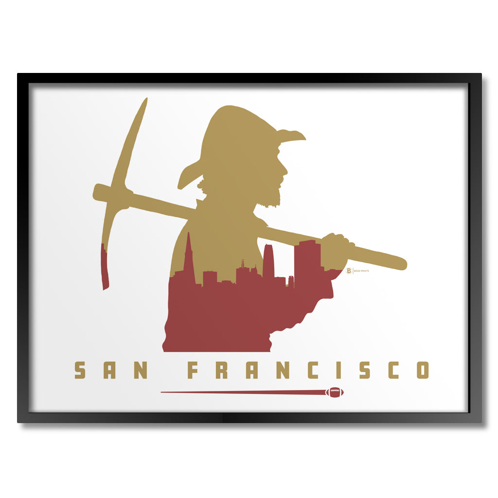 San Fransisco Football Print - Bozz Prints