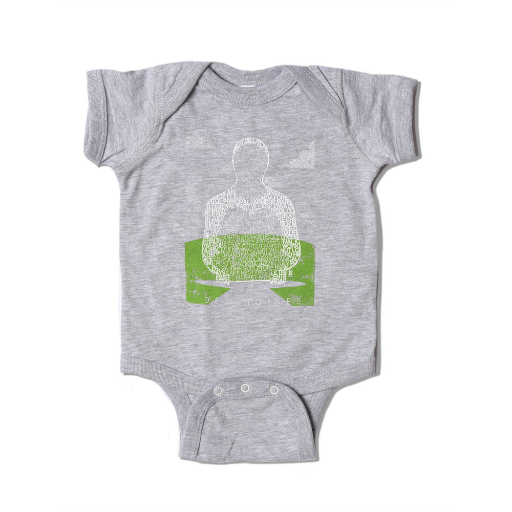 Des Moines Sculpture Onesie - Bozz Prints