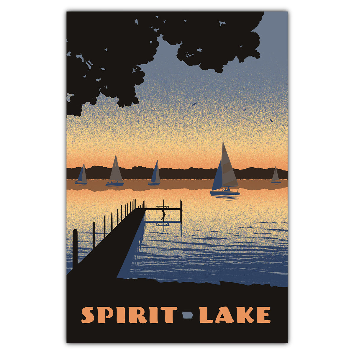 Spirit Lake Postcard - Bozz Prints