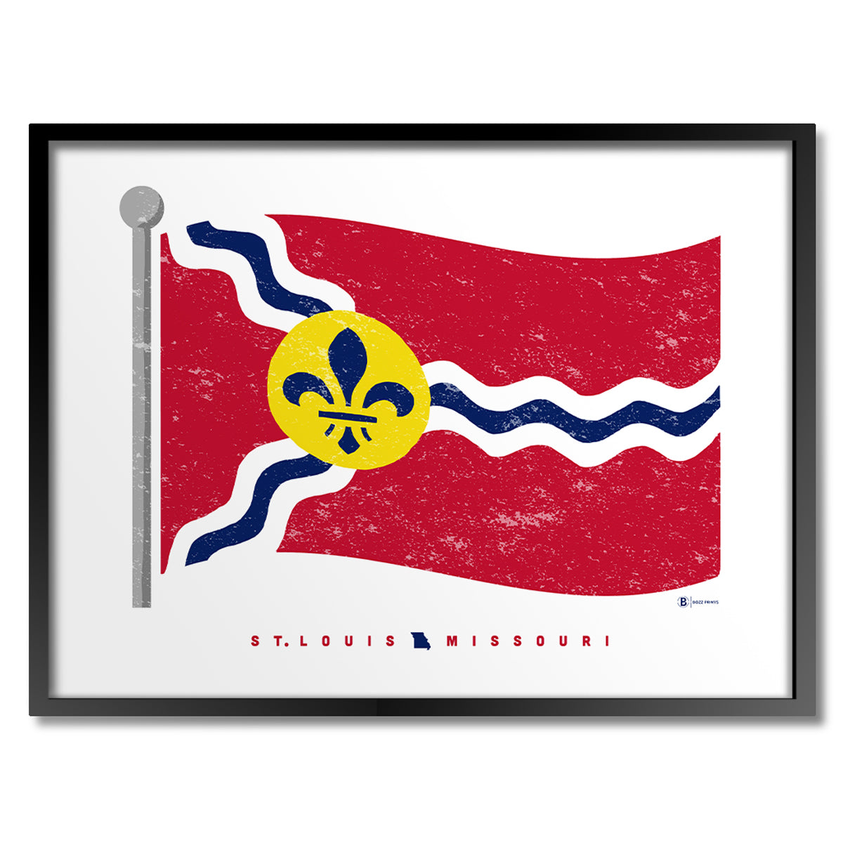 Saint Louis Billikens 20'' x 36'' Etched Wood Flag
