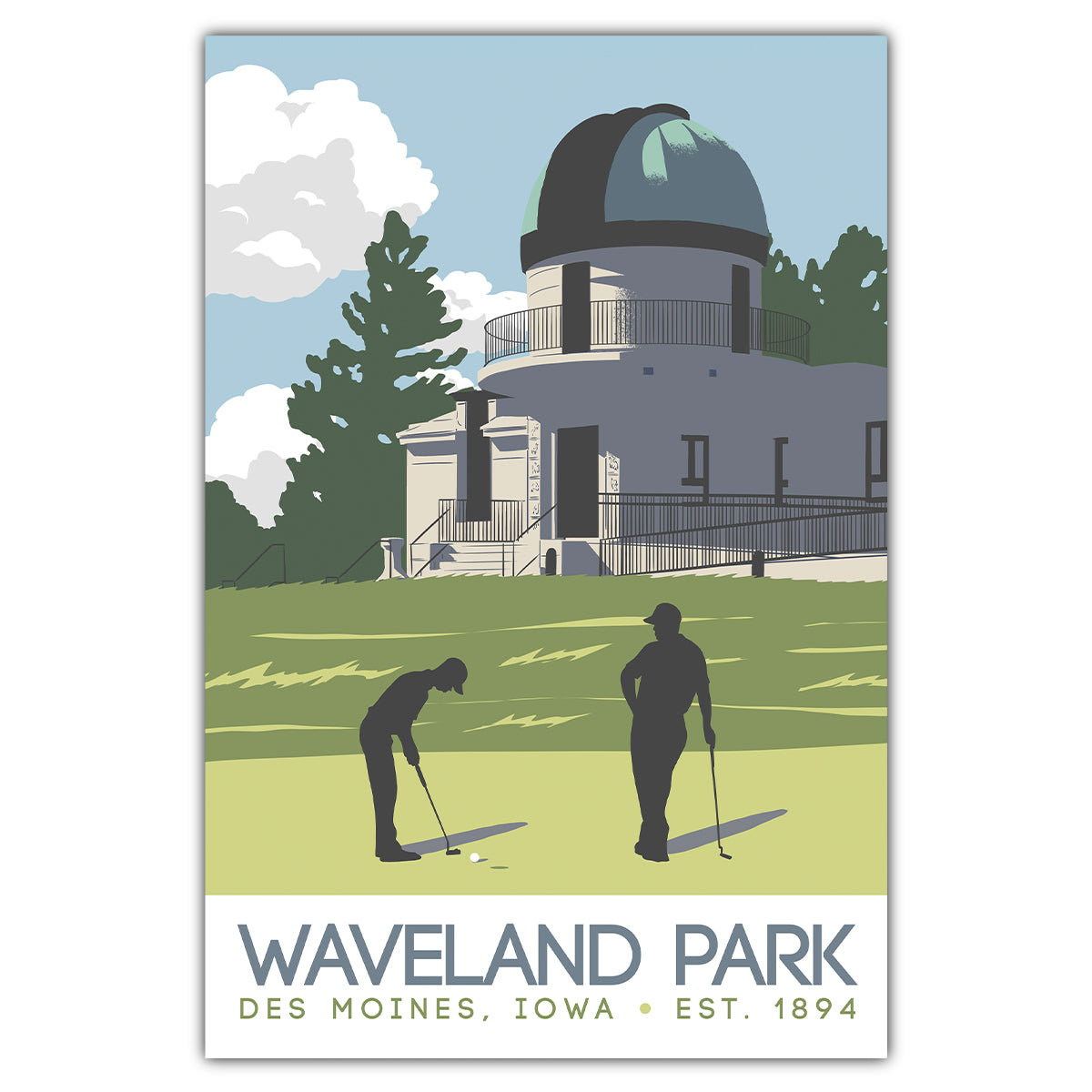 Waveland Park Postcard - Bozz Prints