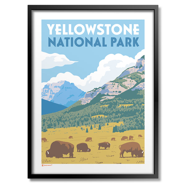 Yellowstone National Park - Adventure Kids Decor – Round Trip Travel Prints